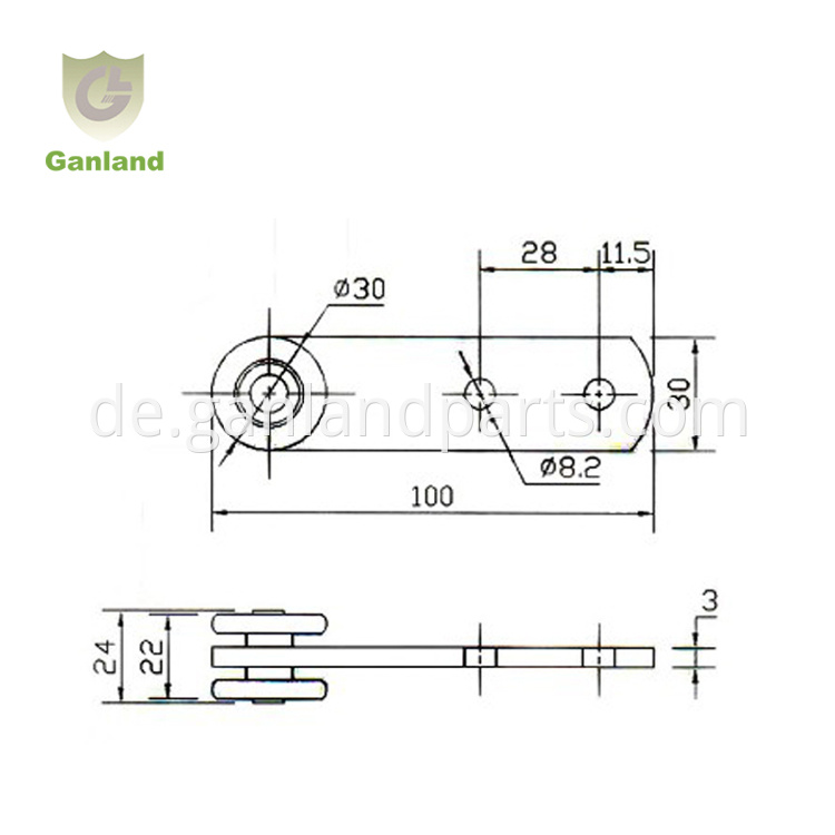 Curtain Trailer Accessories Side Curtain Trolley Roller